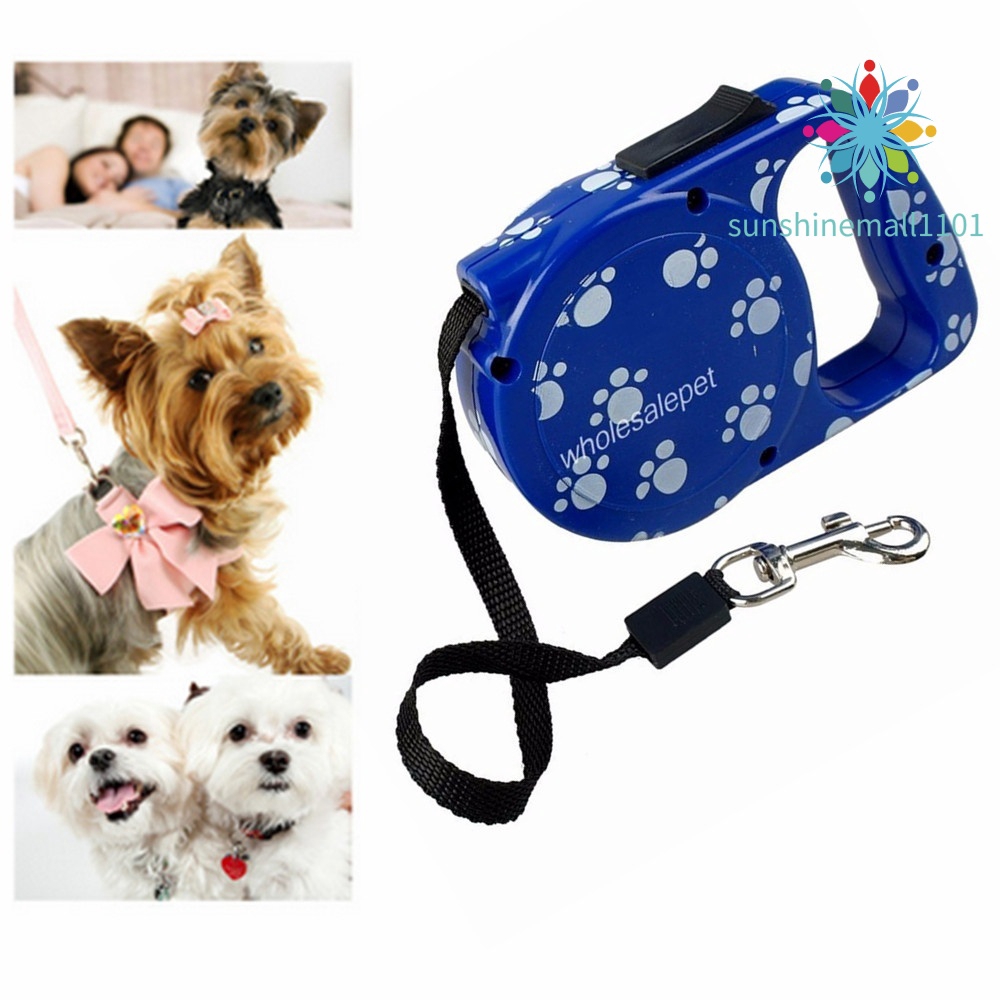 retractable dog lead with chain