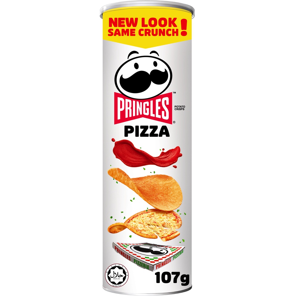 Pringles Pizza Flavor Potato Crisp Chips Snack 107g Shopee Philippines