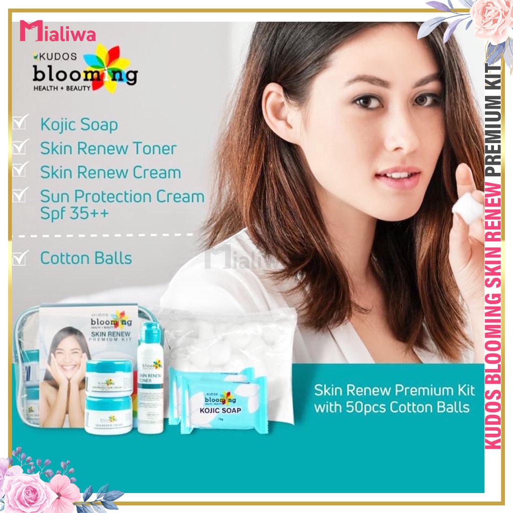 Kudos Blooming Skin Renew Premium Kit Pampaputi Cotton Balls Sunblock ...