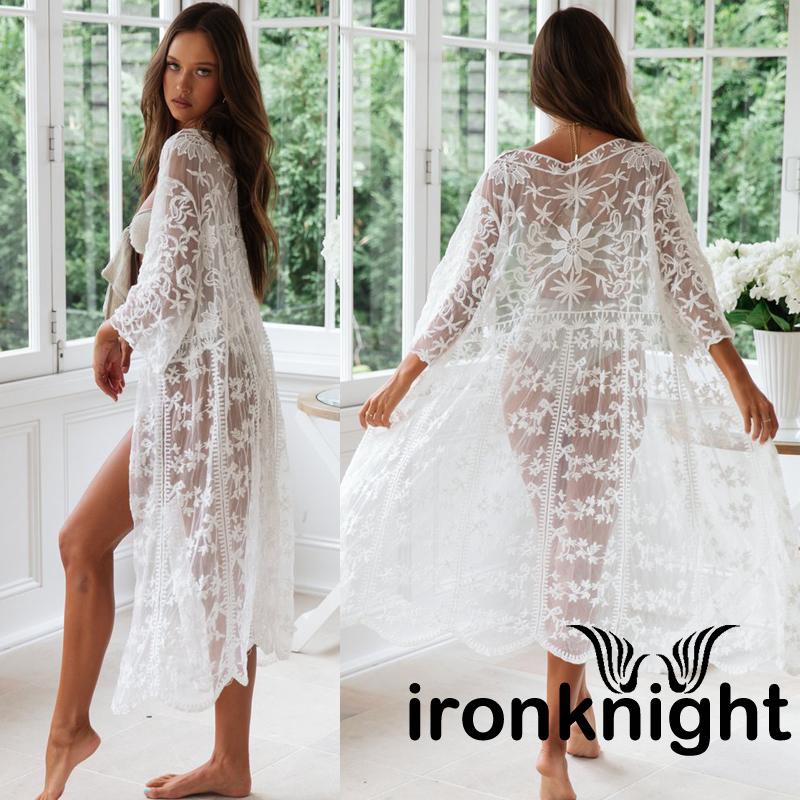 white beach cardigan