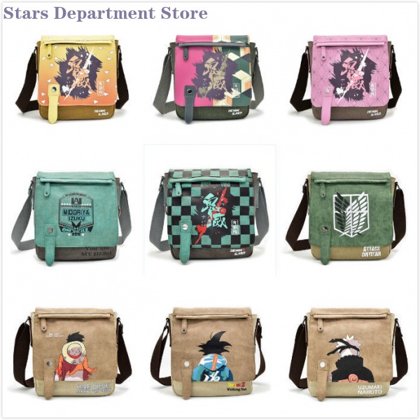Attack On Titan Anime Crossbody Bag Kimetsu No Yaiba One Piece Naruto 