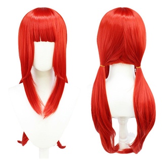 HNWY Genshin Impact Nilou Cosplay Wig 80cm Long Straight Red Hair Anime ...