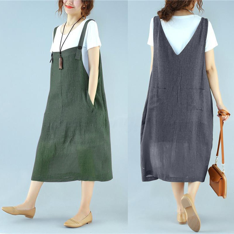 women's plus size overalls dress