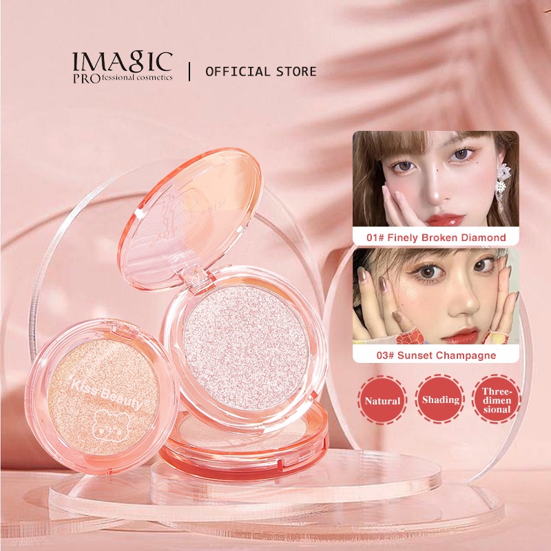 Imagic Pearlescent Highlighter Powder Waterproof Face Makeup Shopee