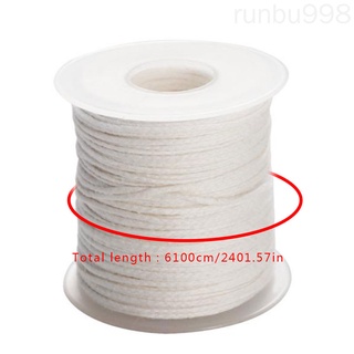 1 Roll Cotton Candle Wick Smokeless Candle Wick 61 Meters for DIY Handmade Candle Making runbu998 store #8