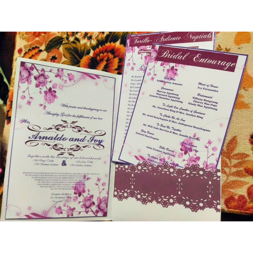 wedding invitation sample