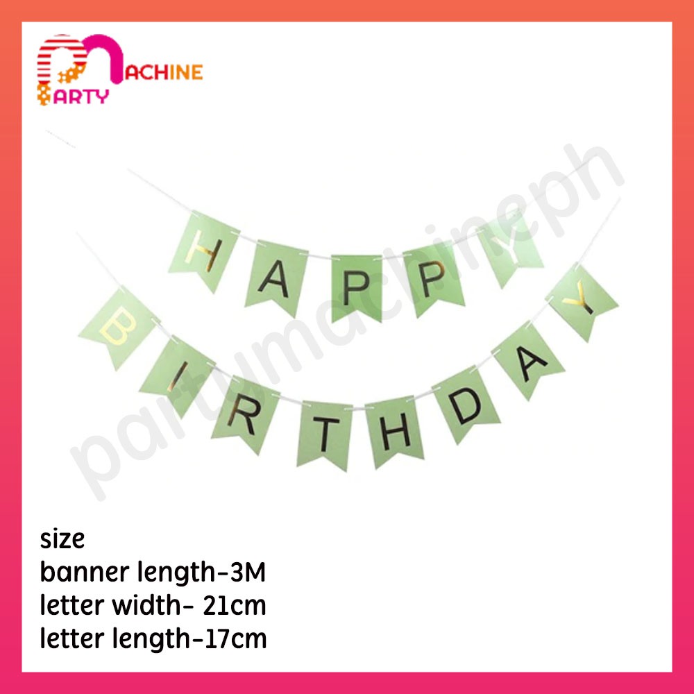 BIG size !! Happy Birthday Gold Plated Letter Banner / gold happy birthday  banner | Shopee Philippines