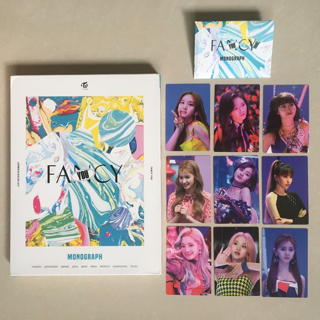 Twice Fancy Monograph Official Photocards Tingi Nayeon Jeong Momo Sana Jihyo Mina Dahyun Chae Tzuyu Shopee Philippines