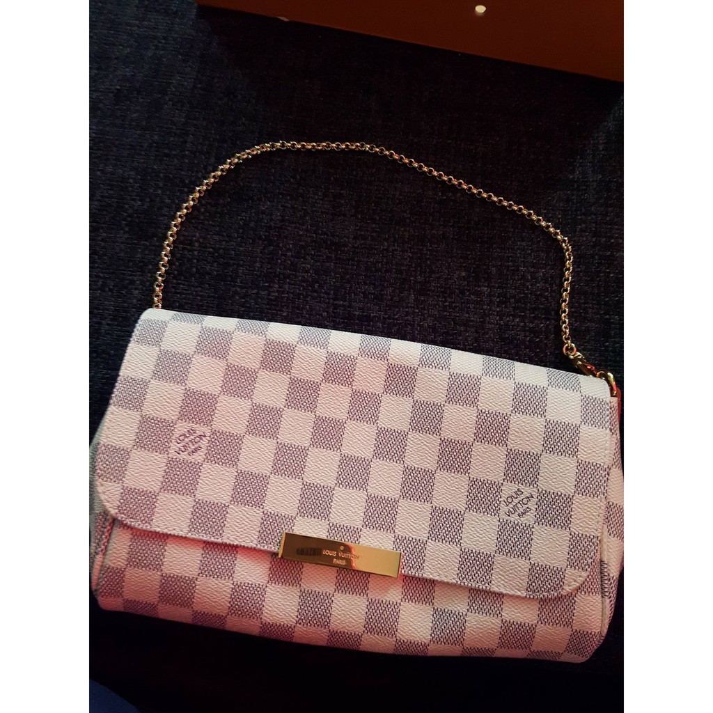 løbetur skylle erhvervsdrivende Louis Vuitton Favorite MM Damier Azur | Shopee Philippines