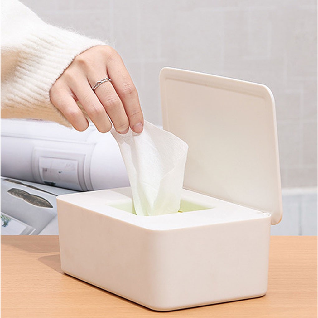 Wet Wipes Storage Box, Baby Wipes Dispenser Holder, Reusable Bathroom