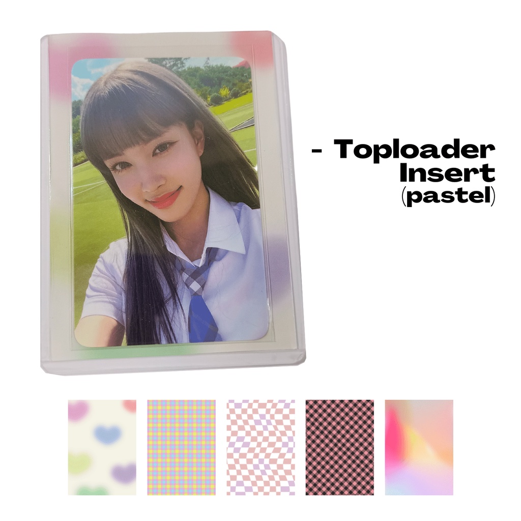 Pastel Theme Prints For Toploader Photocard Background (with 1 Free 