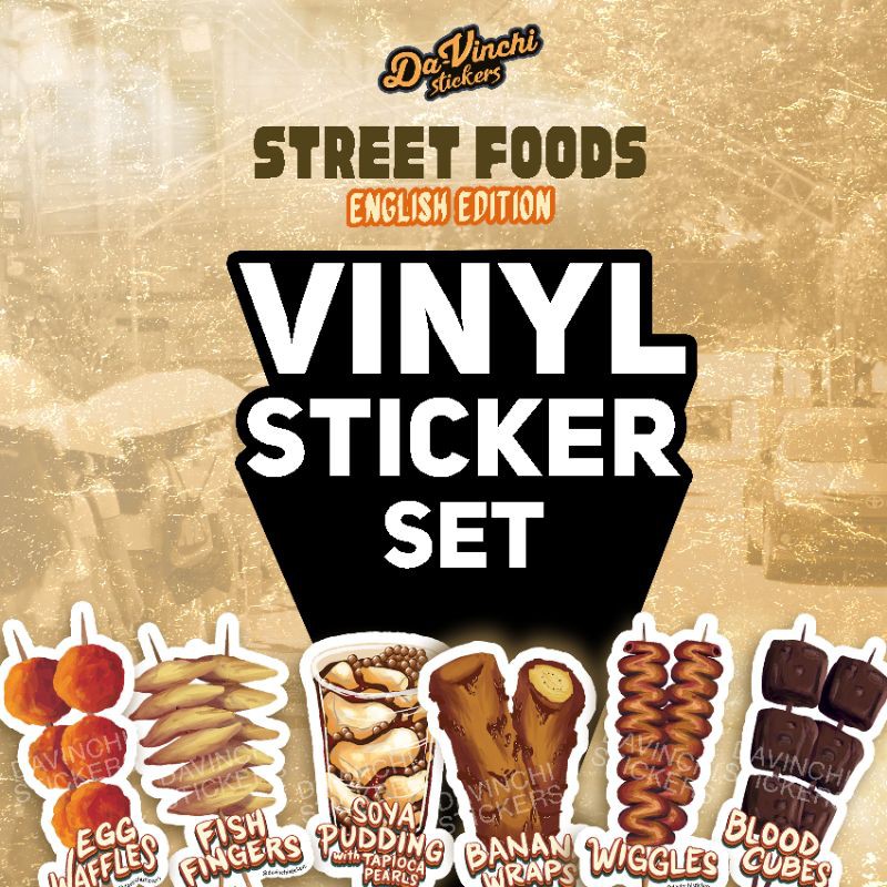  SET Pinoy Street Foods Vinyl Waterproof Stickers Shopee Philippines