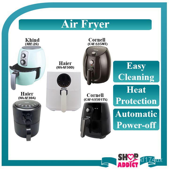 HAIER Air Fryer 3L HAAF30 Replacement Model For HAAF25 & 253 / KHIND ARF26 Air Fryer