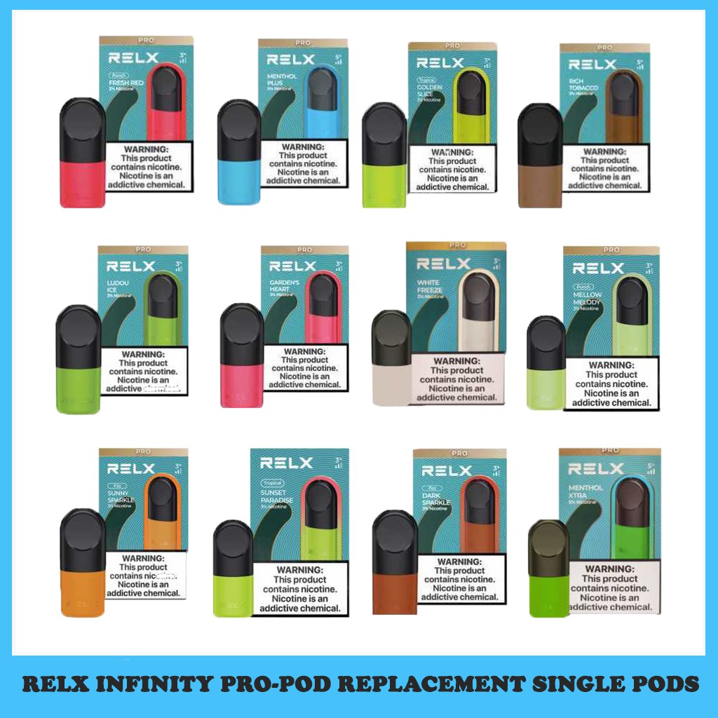 Relx Infinity Pro Pod Replacement Single Juice Pods with Qr Code ...