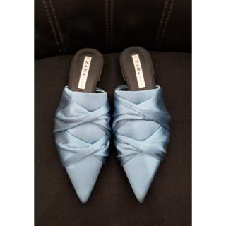 zara satin shoes