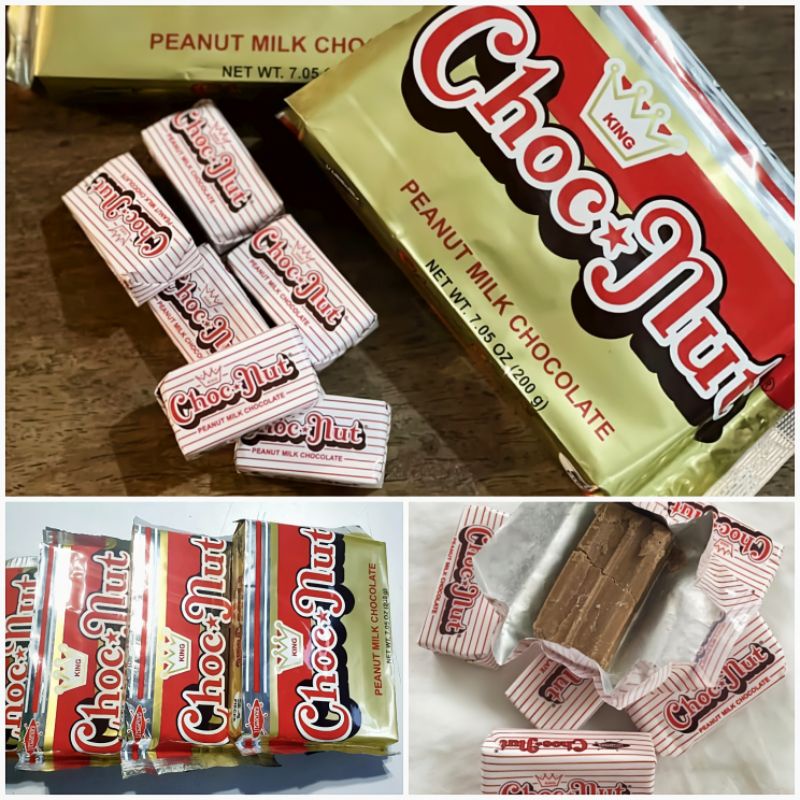 PACK OF 3 Chocnut Milk Chocolate 200g, Choc Nut Candy Bar, Hany Chocolate Peanu, Peanut Candy