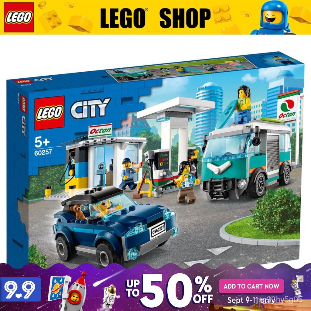 spiralformet udgør Deqenereret LEGO® City 60257 Service Station, Age 5+, Building Blocks, 2020 (354pcs) |  Shopee Philippines