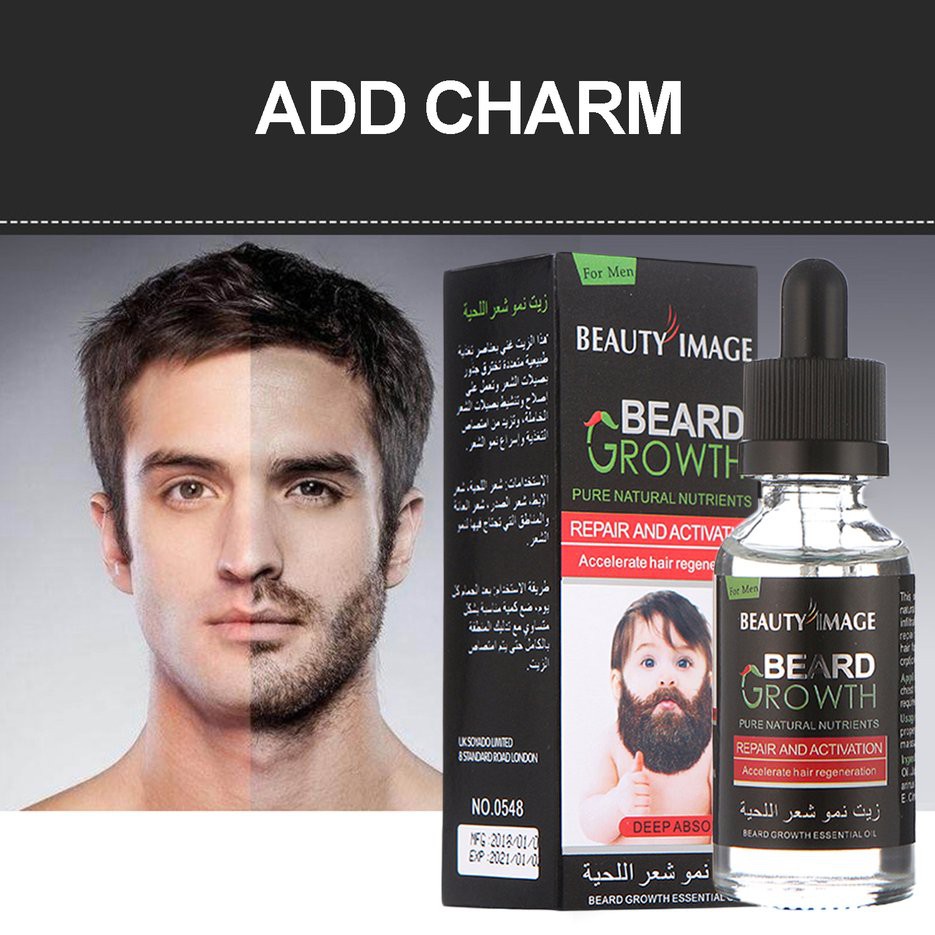Beard Mustache Chest Hair Growth Essence Oil Enhancer Shopee