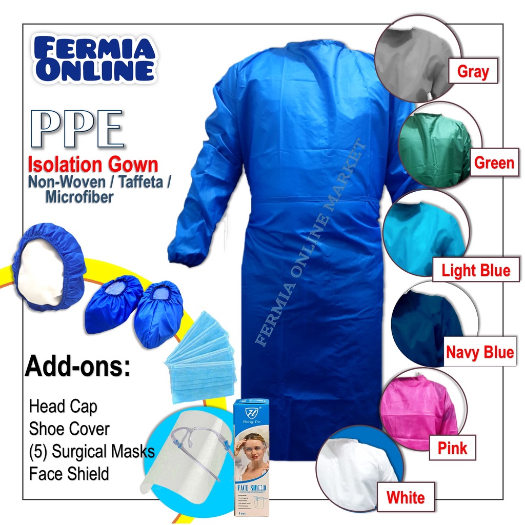 PPE Isolation Gown set, Lab Gown, Medical Gown, Personal Protective ...