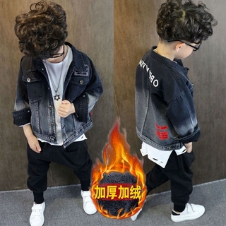 baby black denim jacket