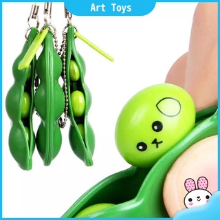 Pea key chain stress relief toys