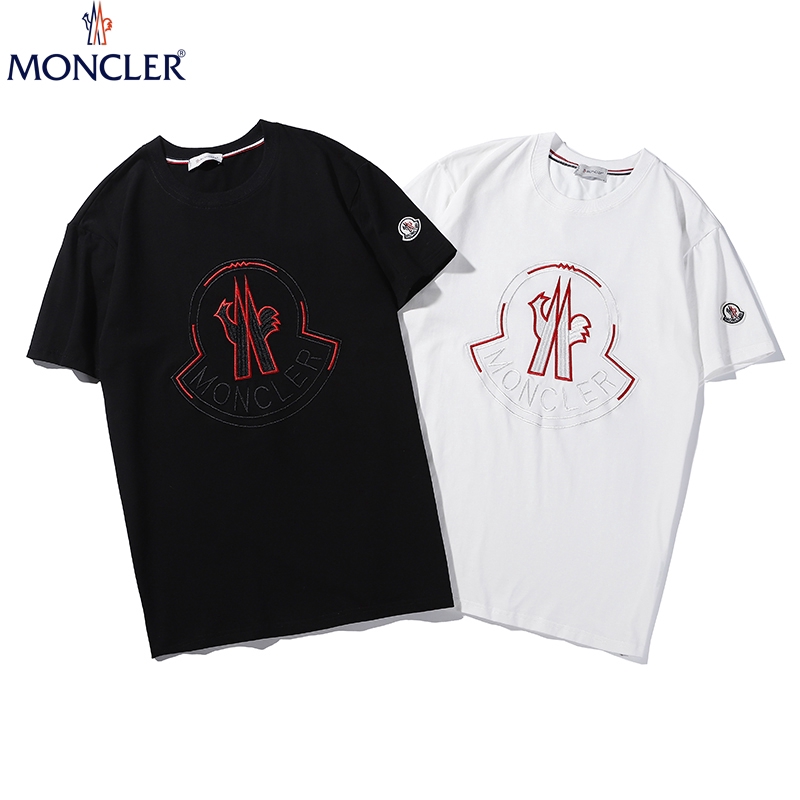 mens red moncler t shirt