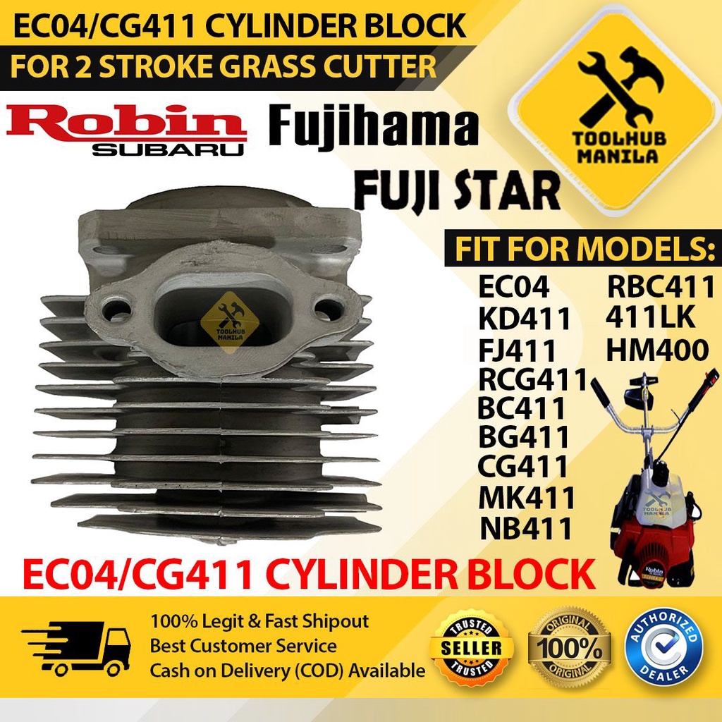 EC04/CG411 Cylinder Block ONLY for Robin EC04, CG411 2stroke Grass