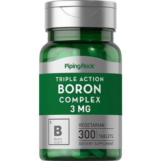 BORON COMPLEX TRIPLE ACTION 3mg x 300 Tablets Boron as Citrate ...