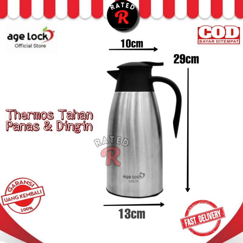 Thermos Hot Water 2 Liters / Age Lock Carafe Ltc 21 / Hot Water Thermos