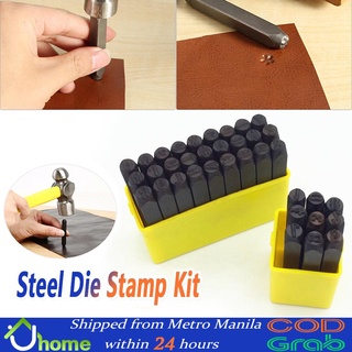 【SOYACAR】Steel Die Metal Stamping kit Punch Tool Number Letter Alphabet Stamp DIY Jewelry Gold LOGO