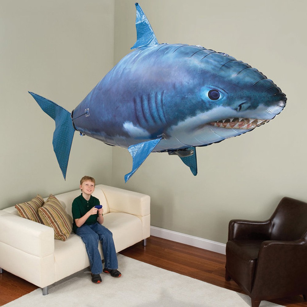 inflatable flying shark