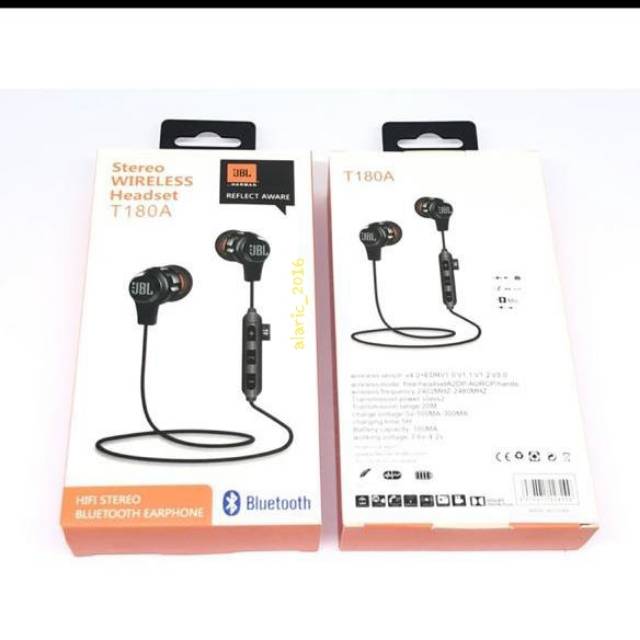 jbl stereo wireless headset t180a