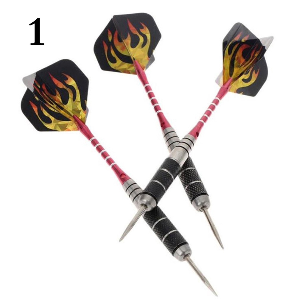 3PCS of Steel Tip Darts Stainless 21g Barrel with Aluminium Alu Shafts Sale 