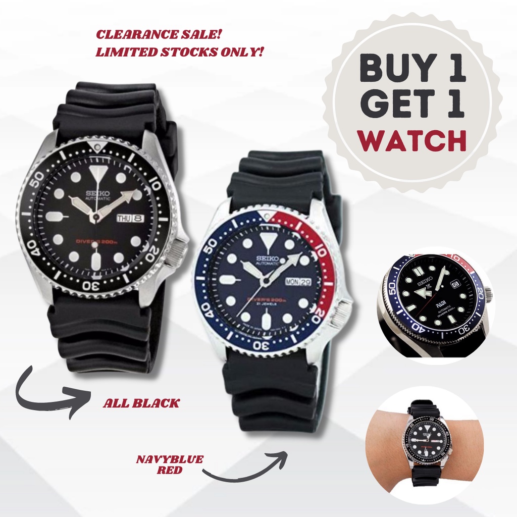 BUNDLE PROMO] Seiko Divers Watch and Curren Military Watch | Shopee  Philippines