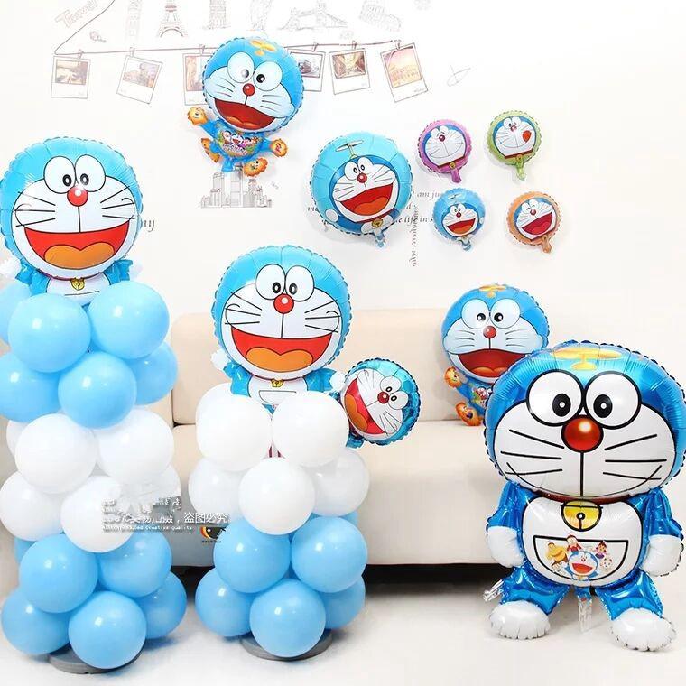 Doraemon Balloon 90CM Kids Birthday Party Foil Balloons Shopee