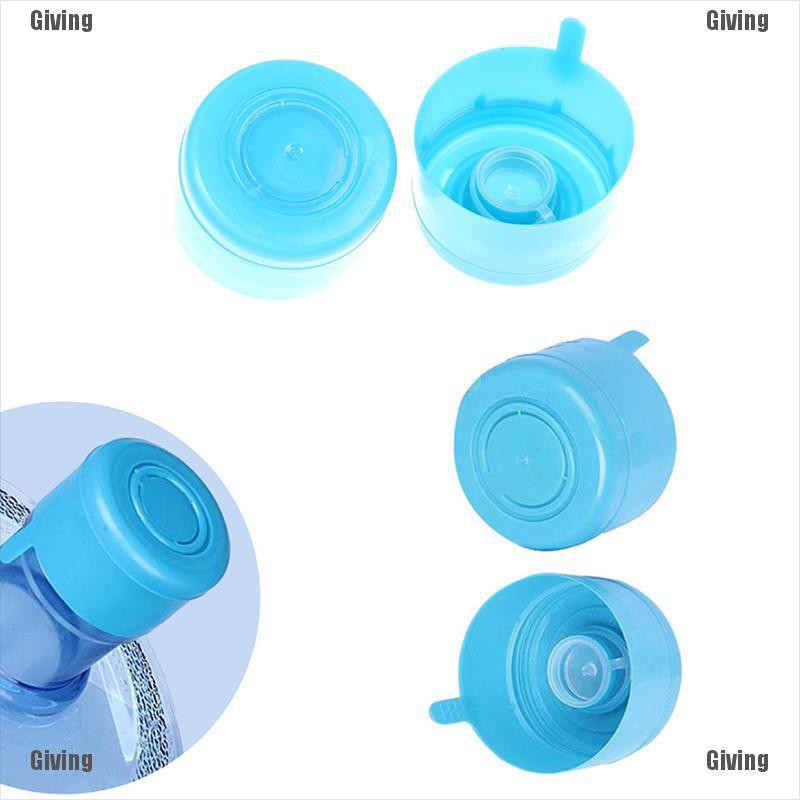{Giving}5Pcs reusable water bottle snap on cap replacement for 55mm 3-5 gallon water jug