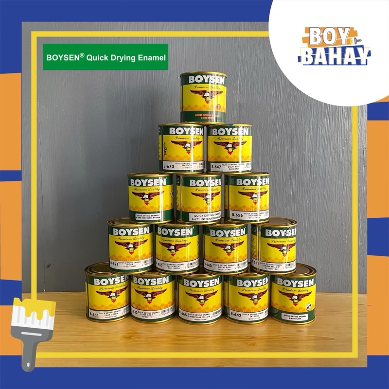 Boysen Quick Drying Enamel Paint 1/4 Liter (Various Colors For Wood And Metal Application