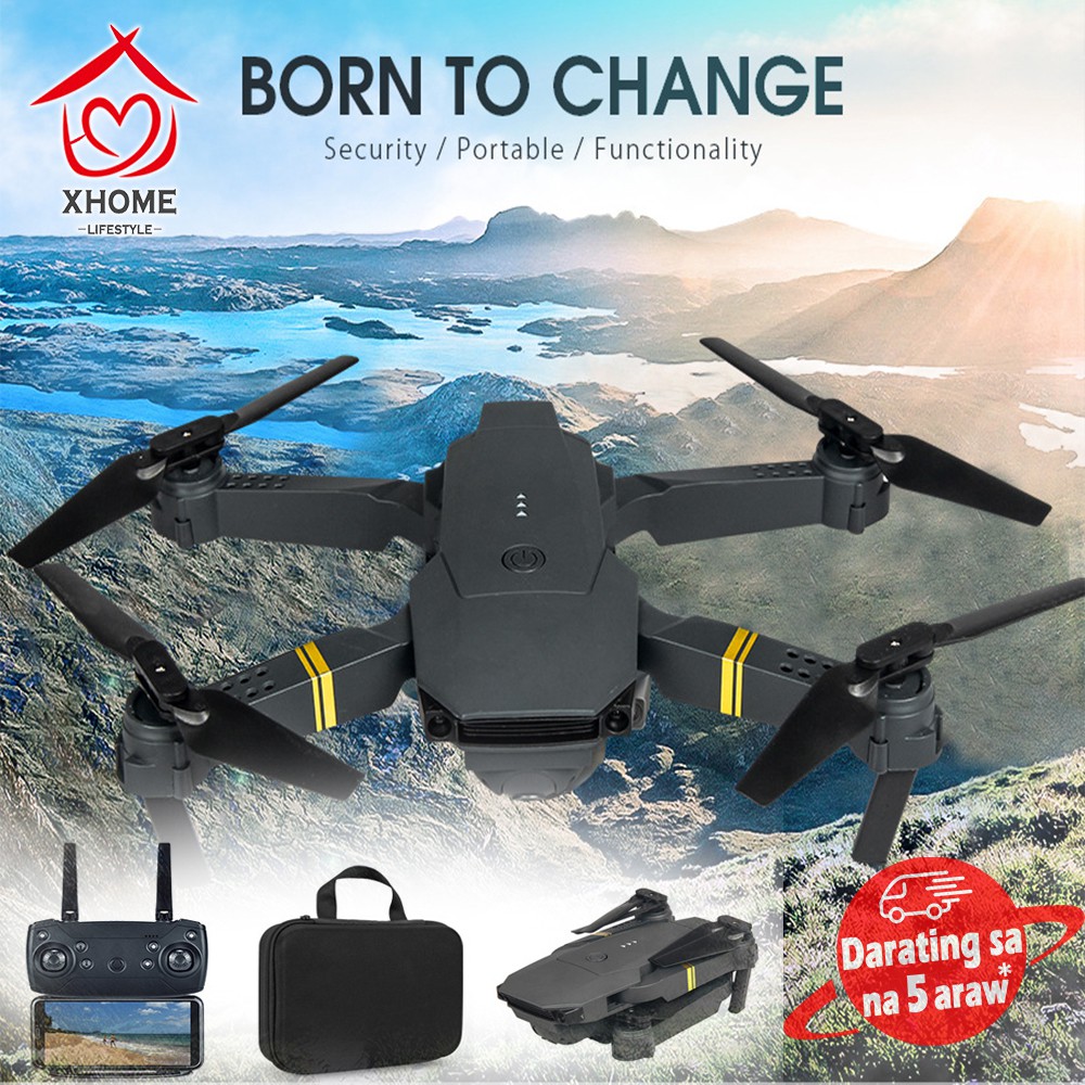 E58 Mini RC Drone Quadcopter RTF WiFi FPV Camera HD 720P 4K Video Wide ...