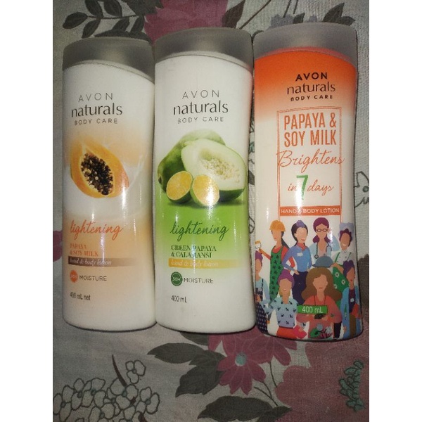 Avon Naturals Body Care Papaya And Soy Milk Hand And Body Lotion 400ml