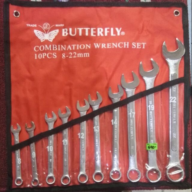 Butterfly Combination Wrench Set Shopee Philippines