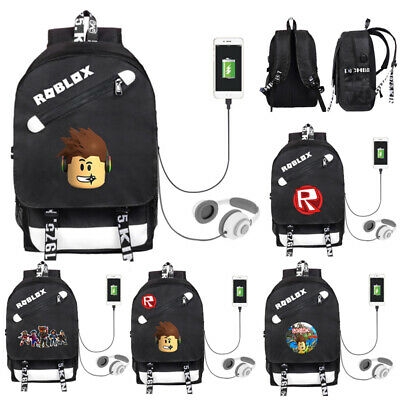 Game Roblox Kids Anti Theft Boys Cool Usb Charging Backpack Travel School Bag Shopee Philippines - chica in a bag roblox