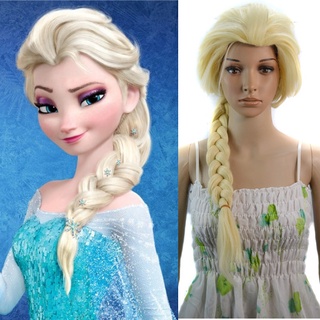 best▻Disney Cosplay Doll Wig Frozen Elsa Anna Snow Princess Series  Halloween Cos Anime Haired Blond | Shopee Philippines