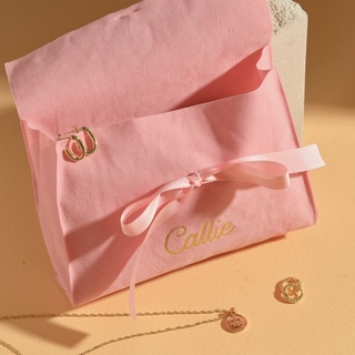 Callie Velvet Pouch With Ribbon Gift Packaging Shop.callie #4
