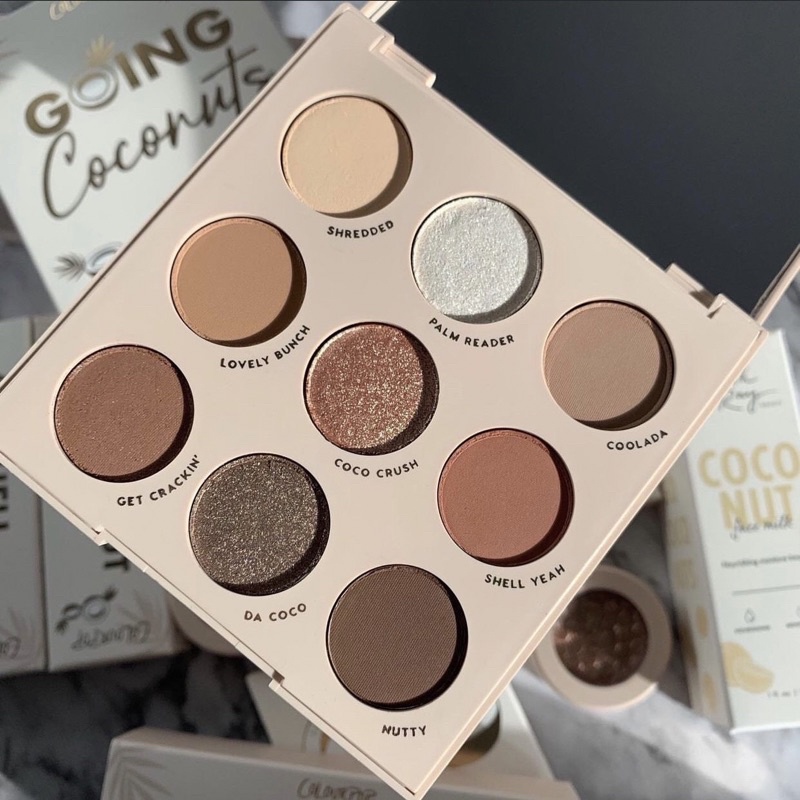 ColourPop Going Coconuts Pressed Powder Shadow Palette | Shopee Philippines