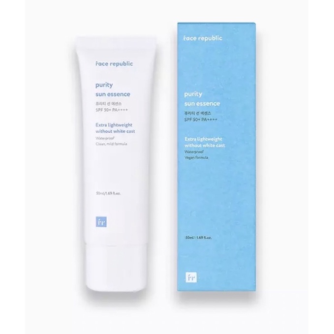 Brand New Auth Face Republic Purity Sun Essence 50ml / Full Bloom Sun
