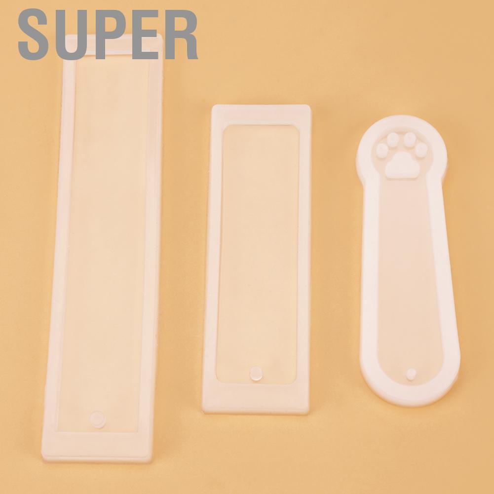 ◊[Wholesale Price] 3Pcs Cat Claw Silicone Mould Epoxy Resin Bookmark Craft