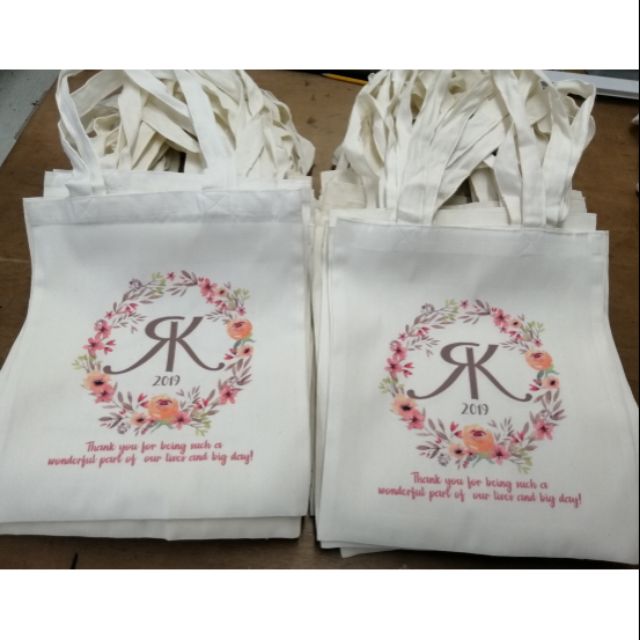 Custom A3 Canvas Tote Bag Printing Singapore IUCN Water