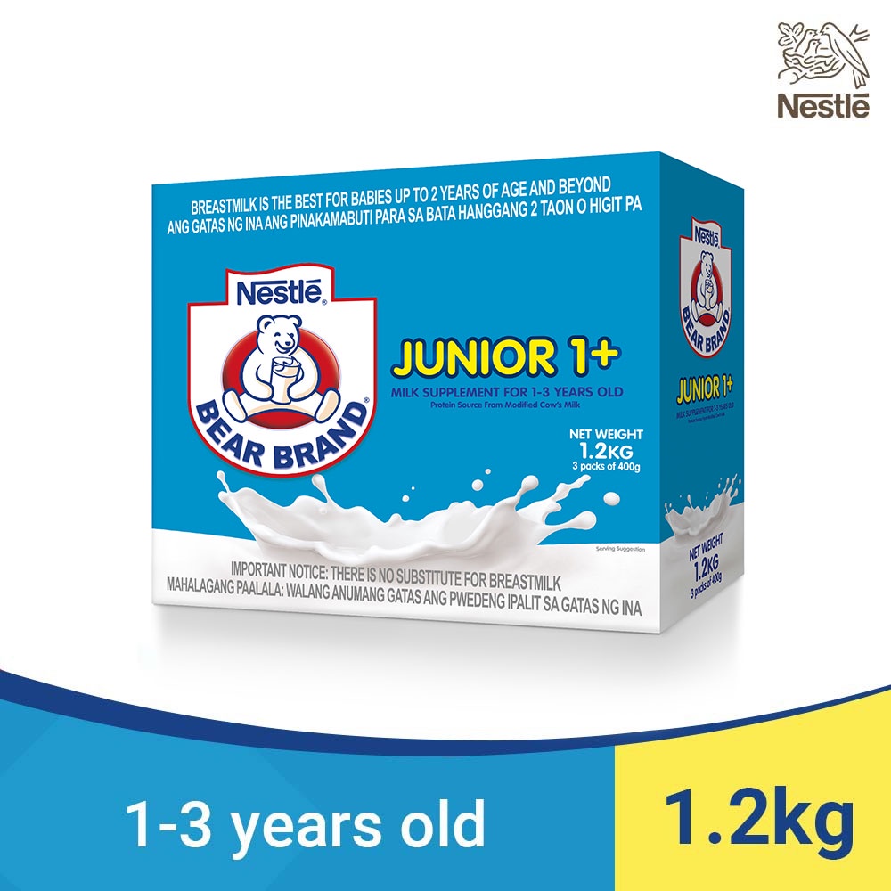 BEAR BRAND Junior Milk Supplement For Children 13 Years Old 1.2kg