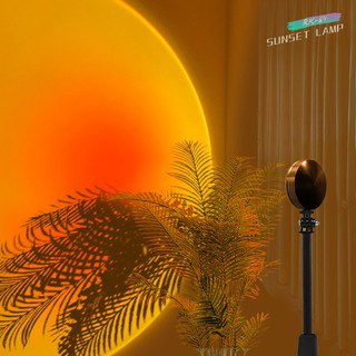 Atmosphere rainbow sun lamp projector led night light for tiktok video