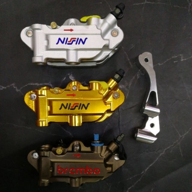 BREMBO/NISSIN 4POT RADAIL CALIPER FOR WAVE 125 220mm disk Shopee